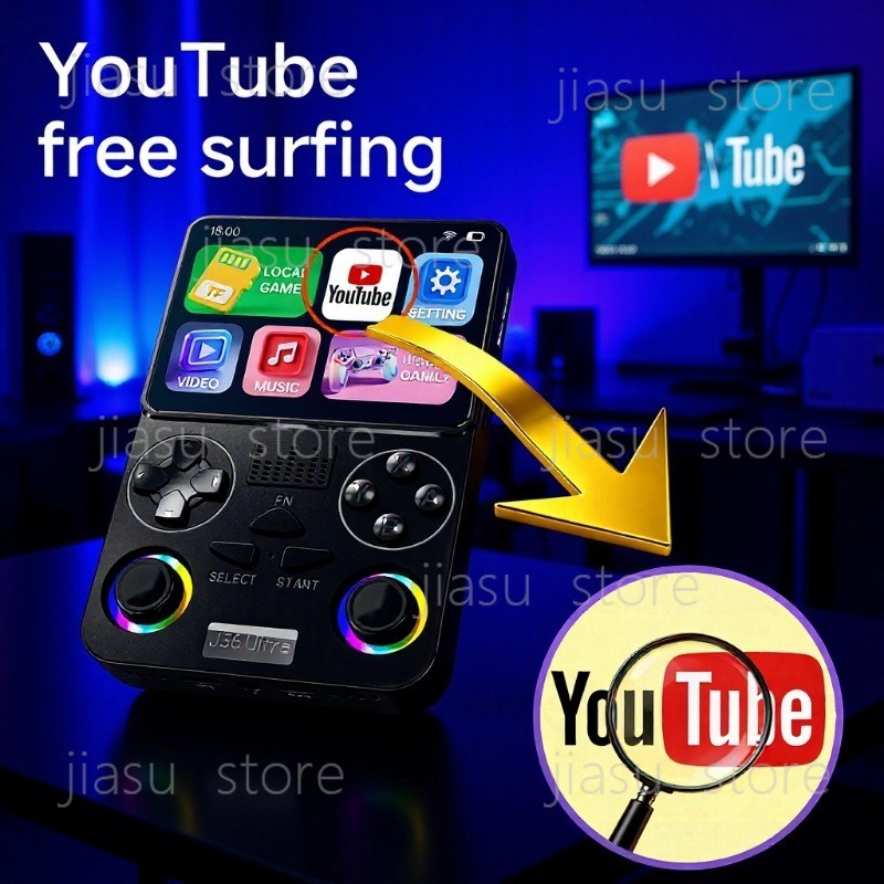 Gaming Console Youtube - J36 Ultra Handheld Gaming Console Android
