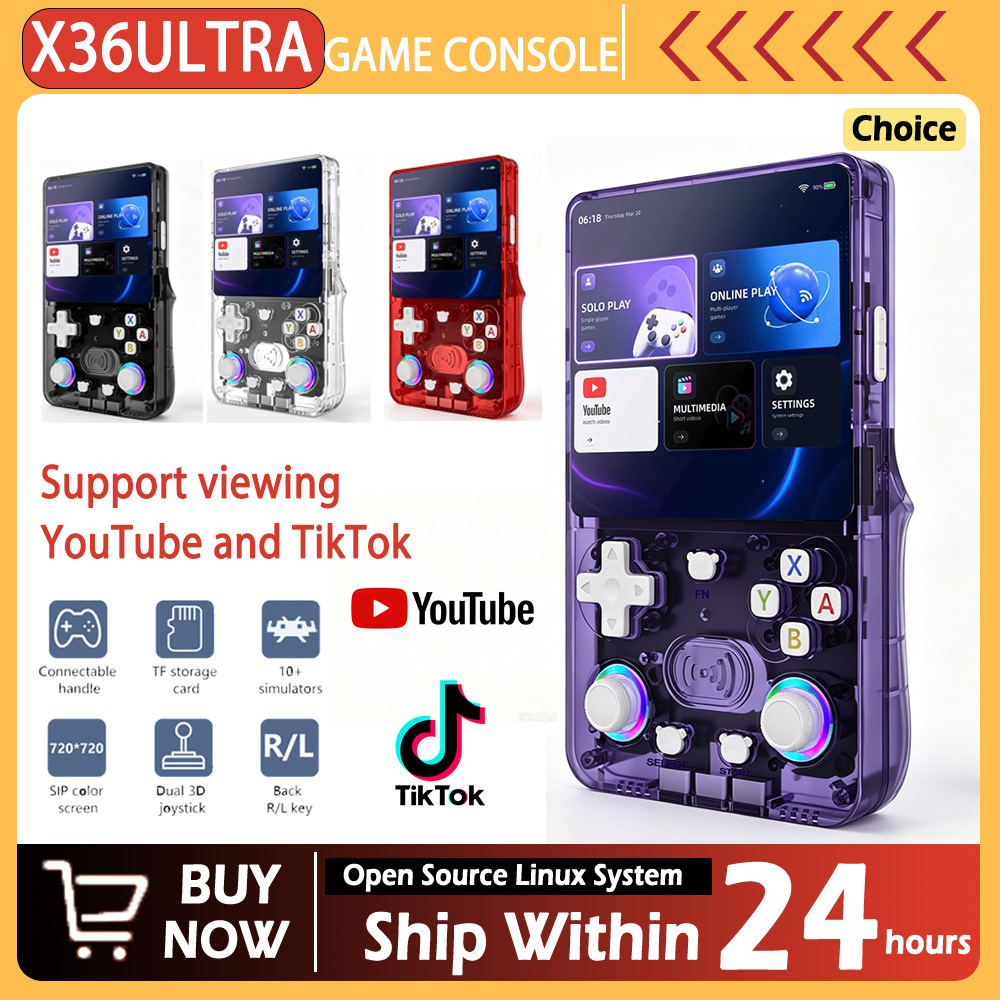 New X36 ultra retro handheld g - Gaming Console Youtube ulasan dan harga