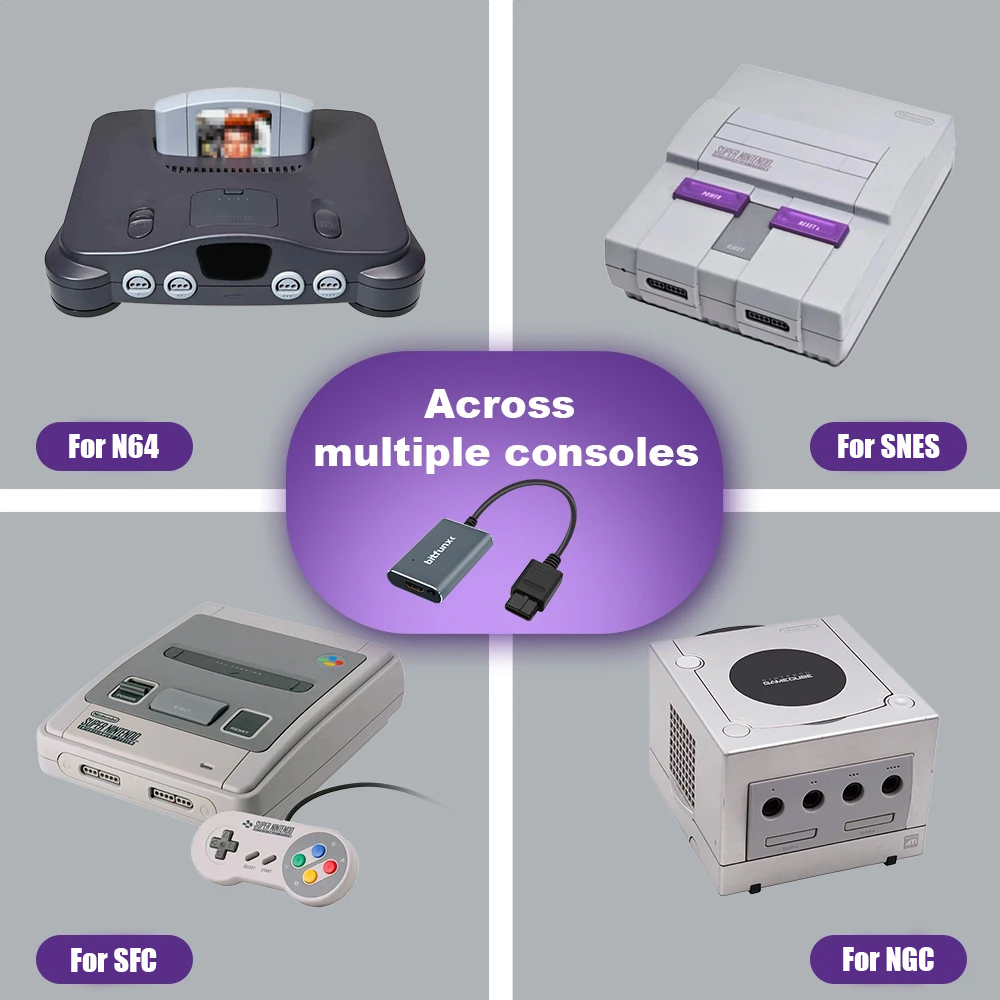 Bitfunx 720P Svideo / AV To HD - Gaming Console Retro Handheld ulasan dan harga
