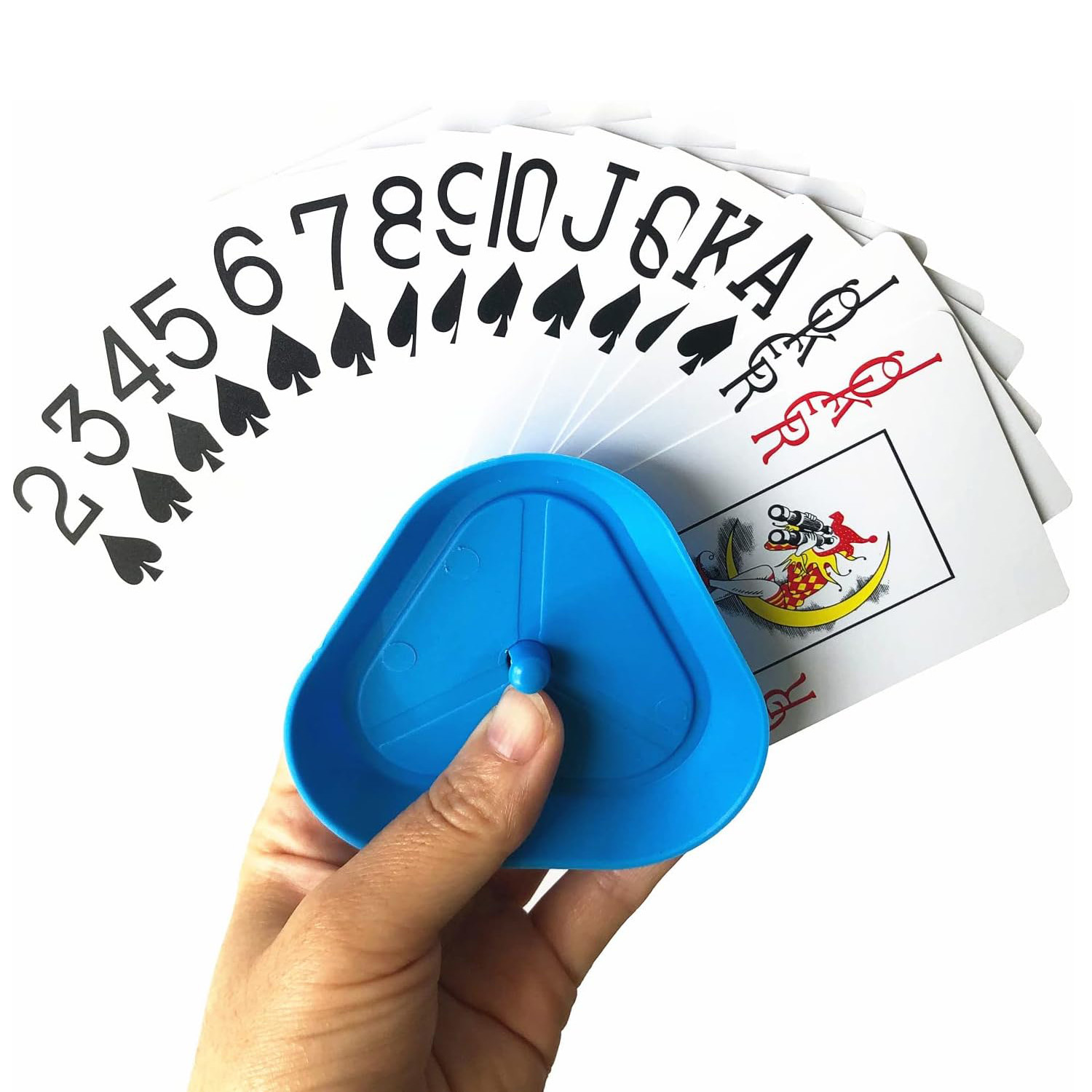 4pcs/set Triangle Shaped Playi - Gaming Card Holder ulasan dan harga