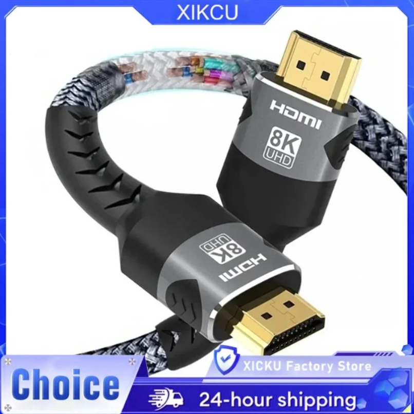 Braided 8K HDMI 2.1 Cable High - Gaming Console Definition ulasan dan harga