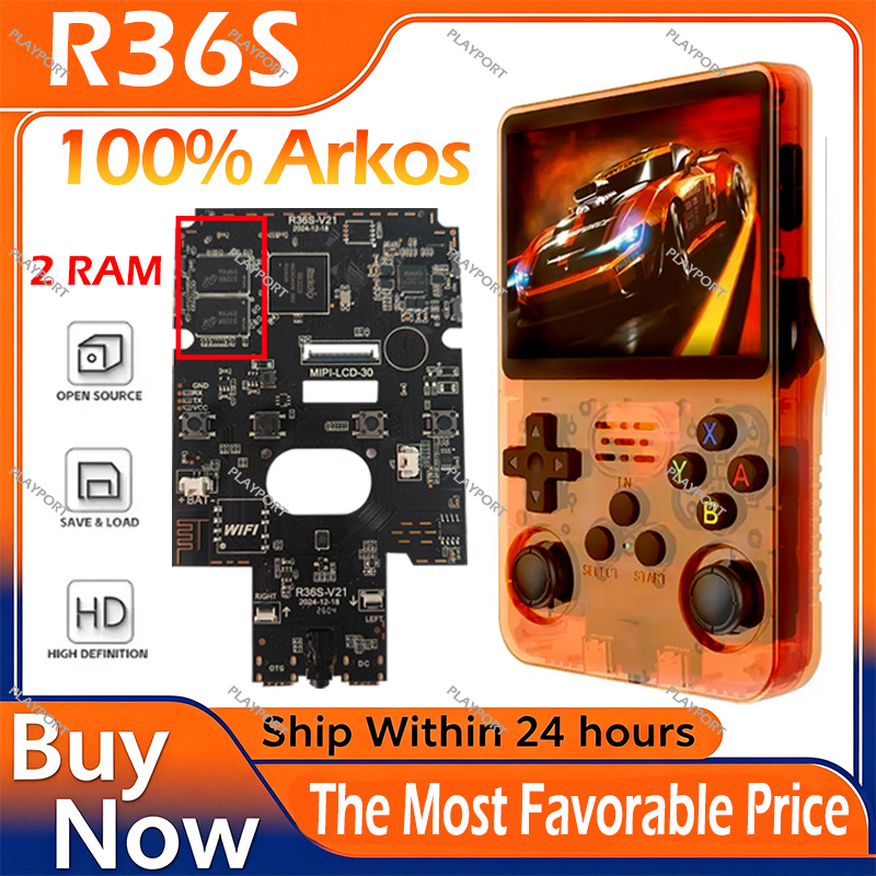 R36S Original Retro Handheld G - Gaming Console Mario ulasan dan harga
