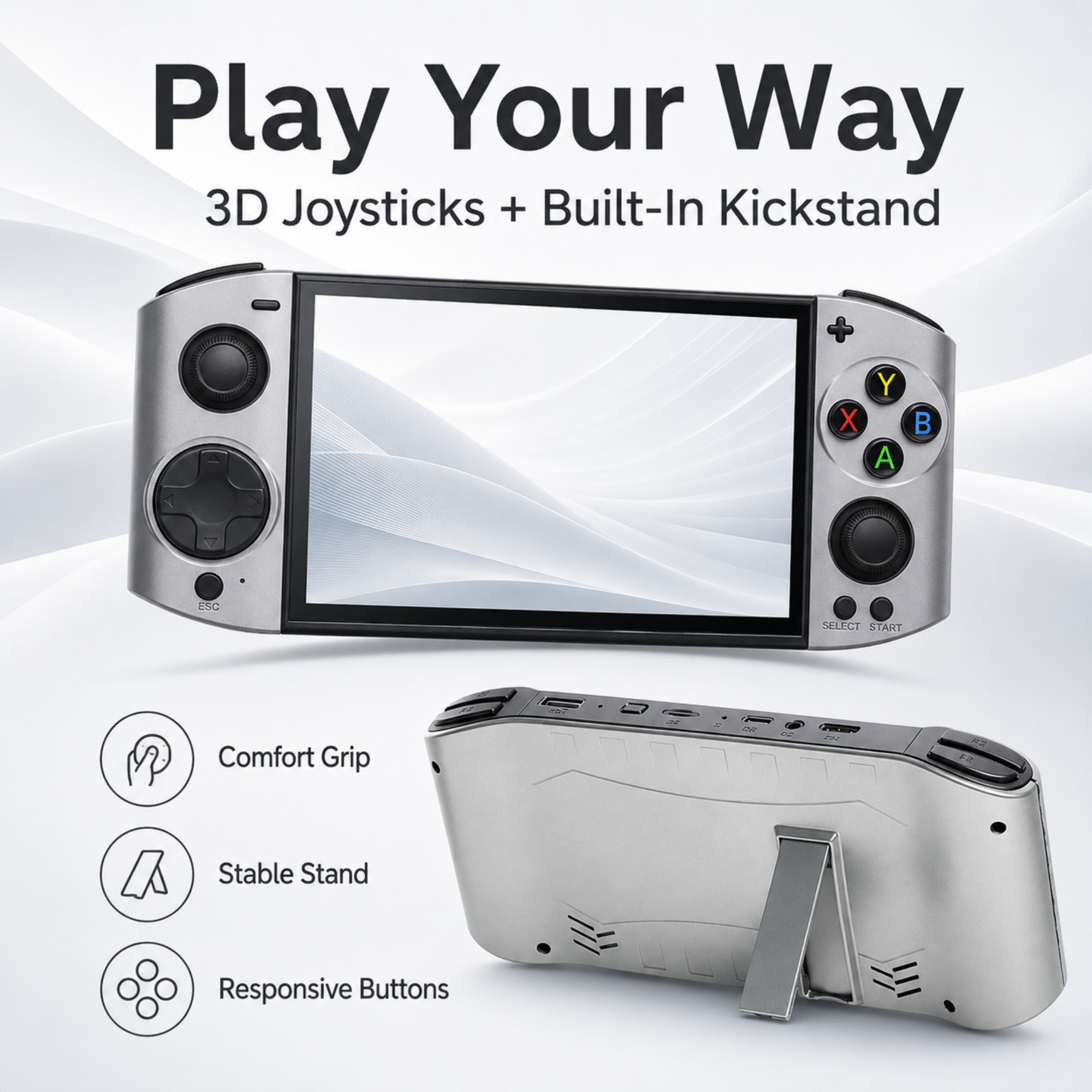 09 Ultra 5.1 Inch OLED Handhel - Gaming Console Retro Handheld ulasan dan harga