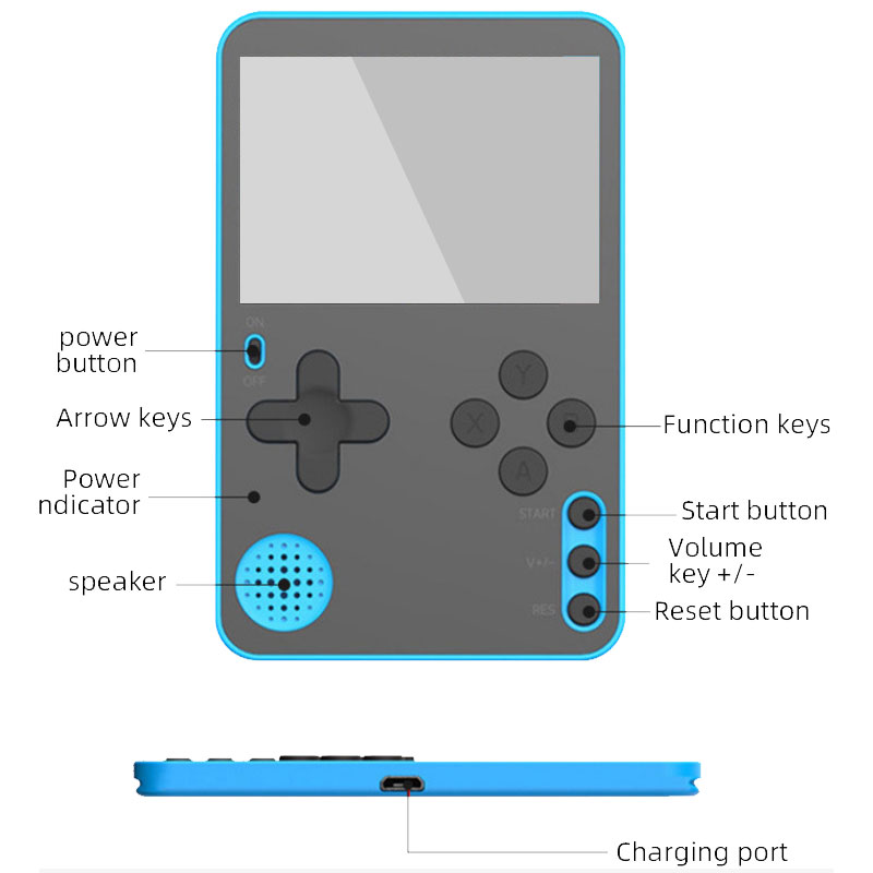 k10 Thin Handheld Game Console - Gaming Console Under 500 ulasan dan harga