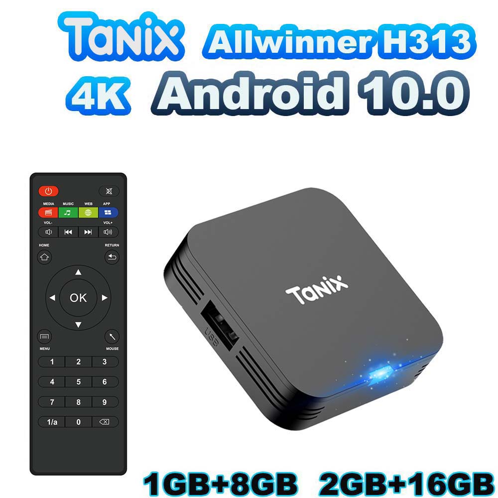 TANIX TX1 Android 10.0 Allwinn - Gaming Console Youtube ulasan dan harga