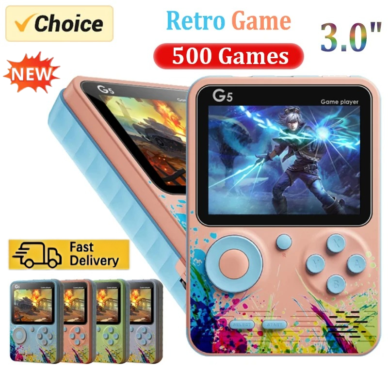 Retro G5 Portable Handheld Gam - Gaming Console Under 500 ulasan dan harga