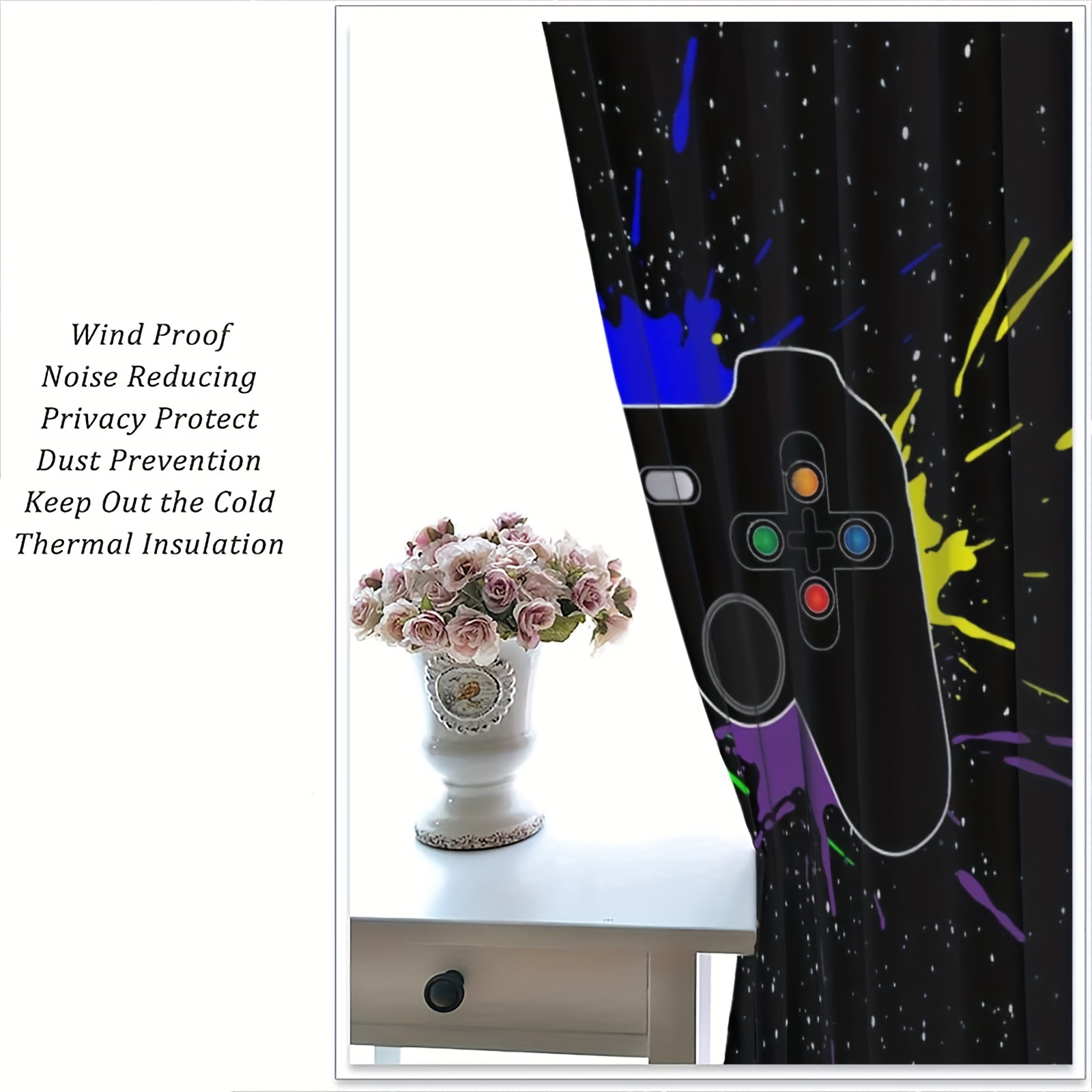 2pcs PS5 Gamepad Curtains for  - Gaming Console Youtube ulasan dan harga