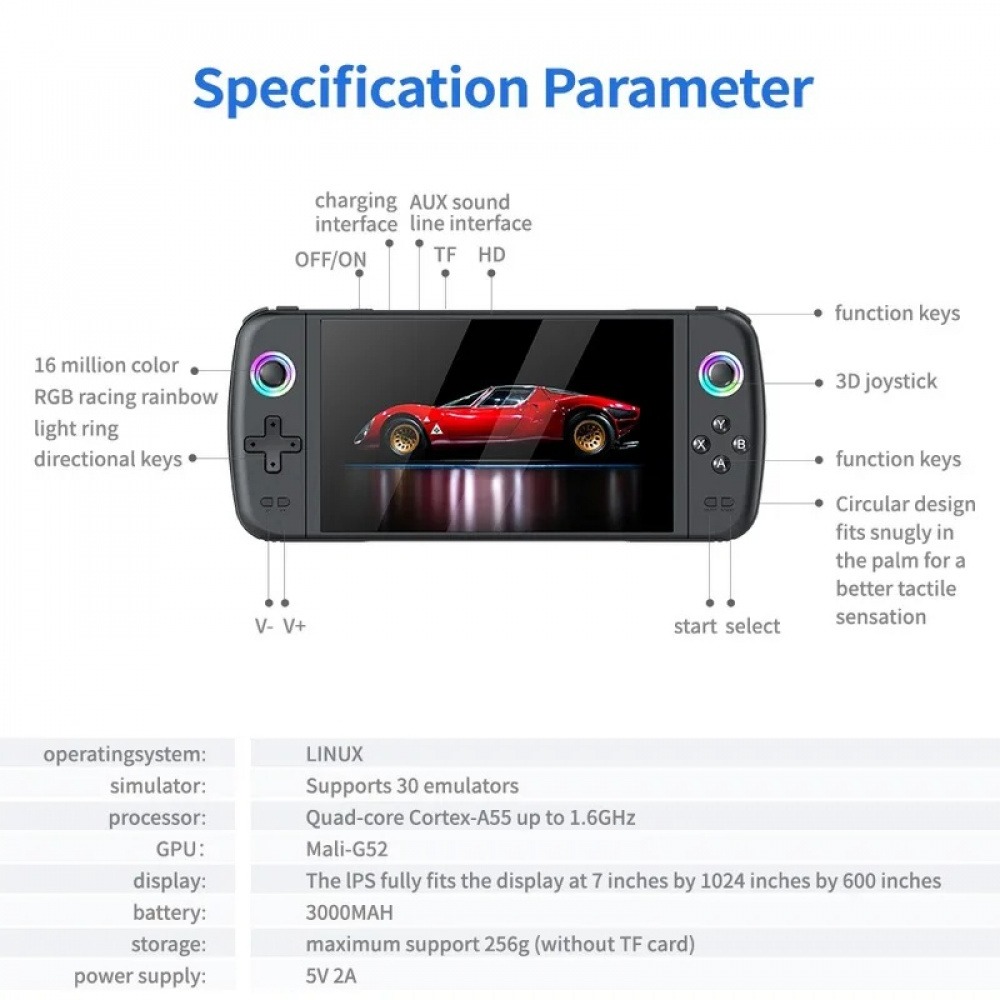 M27 7 Inch IPS Screen  Handhel - Gaming Console Under 500 ulasan dan harga