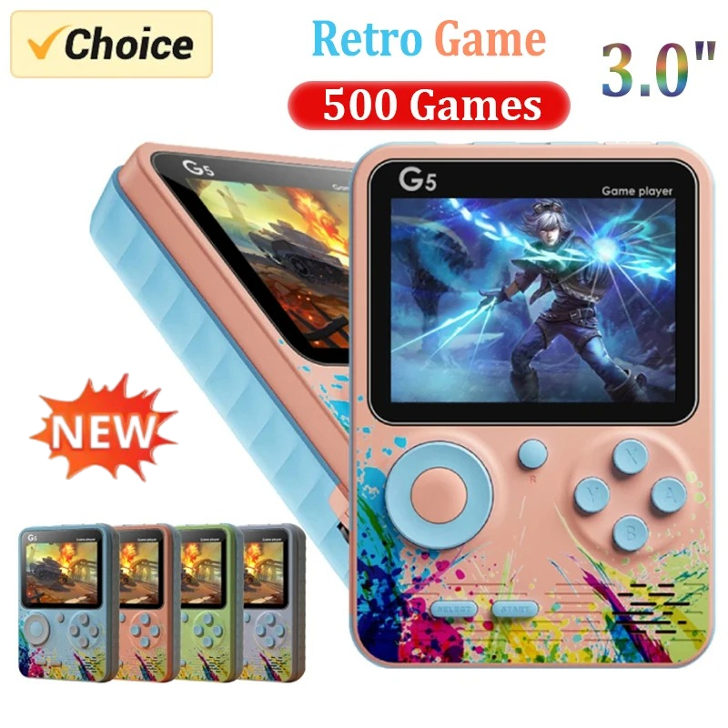 Macaron G5 Retro Handheld Game - Gaming Console Under 500 ulasan dan harga