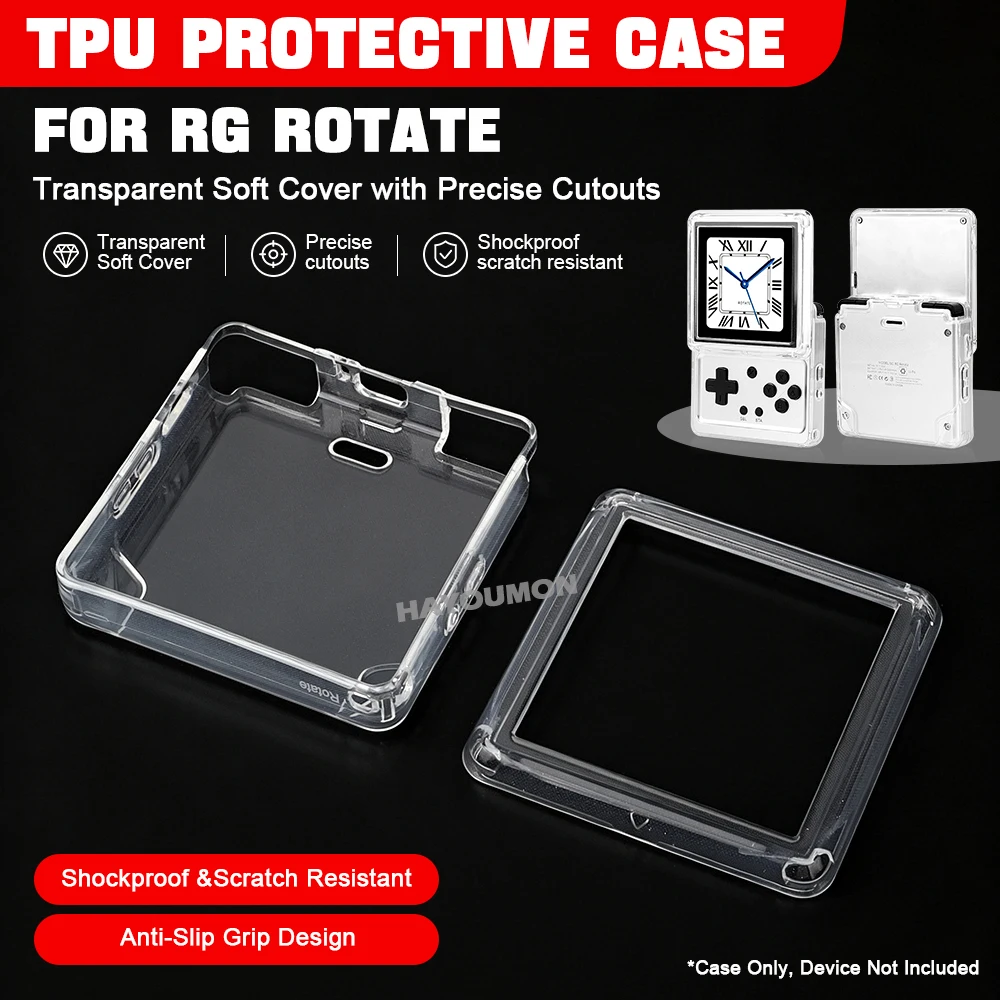 Clear Black TPU Game Console C - Gaming Console Anbernic ulasan dan harga