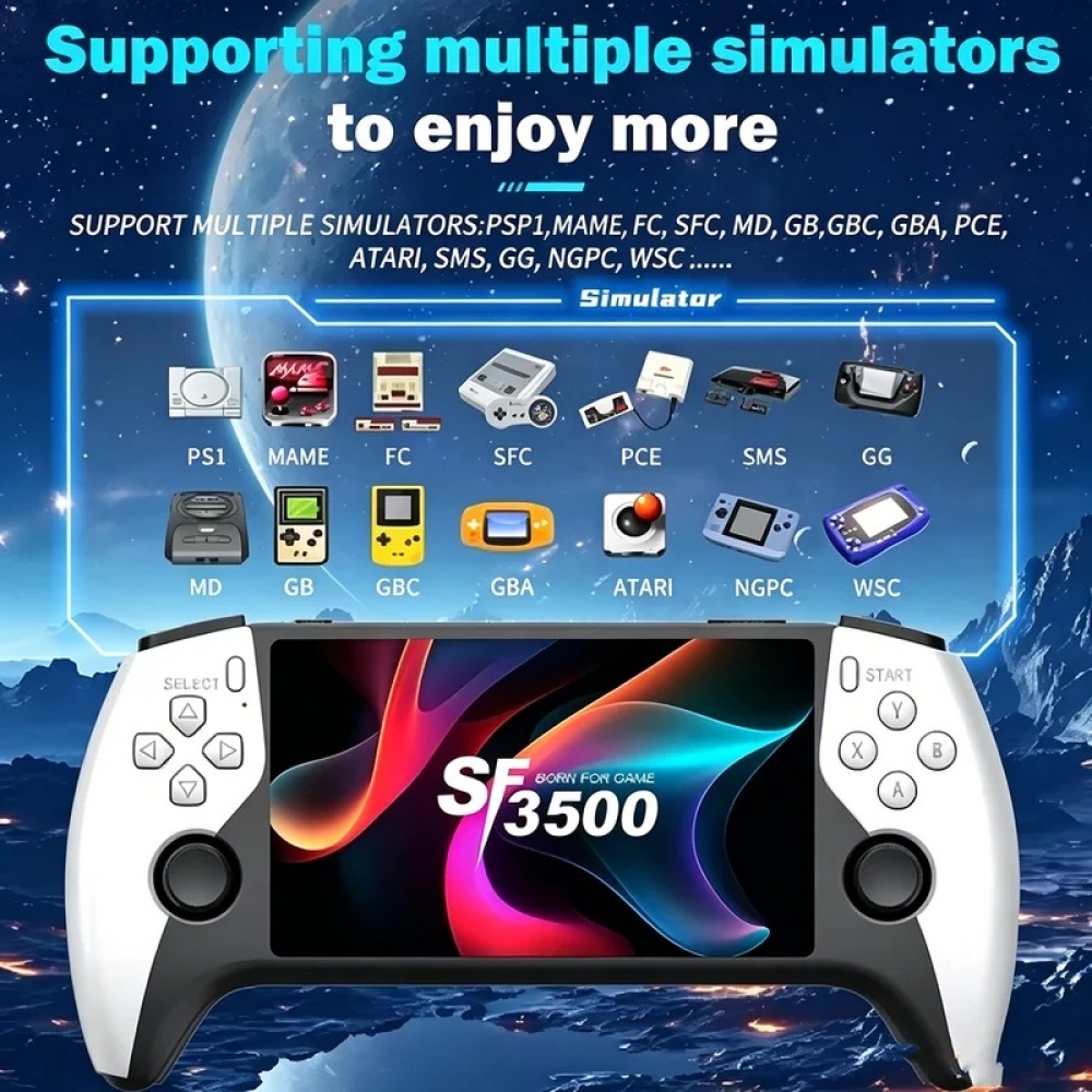 SF3500 5 inch Handheld Game Co - Gaming Console Retro Handheld ulasan dan harga